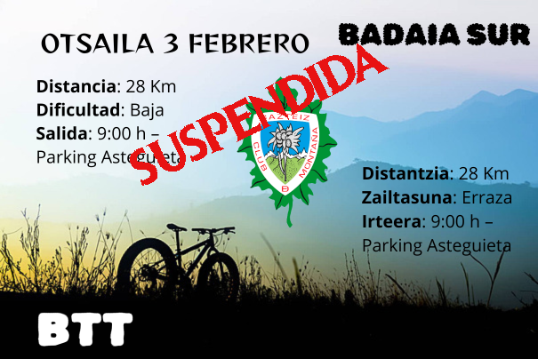 Foto SUSPENDIDA - BTT por senderos de Badaia sur